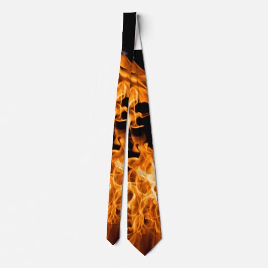 オレンジ色の炎 ネクタイ (裏面)