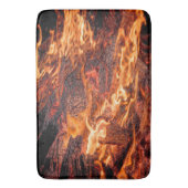 オレンジ色の炎 バスマット (正面縦)