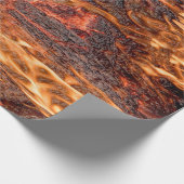 オレンジ色の炎 ラッピングペーパー (角)
