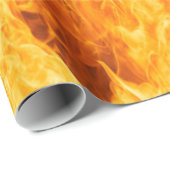 オレンジ色の炎 ラッピングペーパー (ロールコーナー)