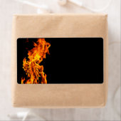 オレンジ色の炎 ラベル (インサイチュ)