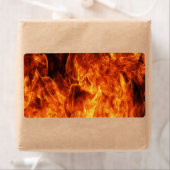 オレンジ色の炎 ラベル (インサイチュ)