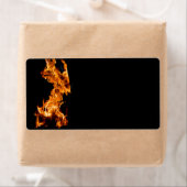 オレンジ色の炎 ラベル (インサイチュ)