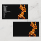 オレンジ色の炎 名刺 (正面/裏面)