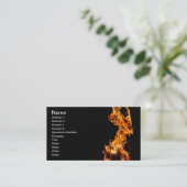 オレンジ色の炎 名刺 (スタンド正面)