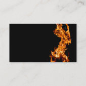 オレンジ色の炎 名刺 (裏面)