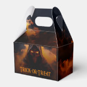 オレンジ色の煙のハロウィーンを持つダークデーモン フェイバーボックス (正面サイド)