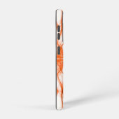 オレンジ色の煙の白カスタム上の羽毛 SAMSUNG GALAXYケース (右側面)