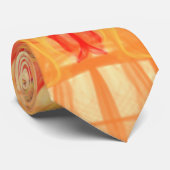 オレンジ色の煙 – フラクタルアート – ネックタイ ネクタイ (ロール)