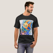 オレンジ色の熱帯魚 Tシャツ (正面フル)