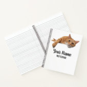 オレンジ色の猫が倒れる ノートブック (内部)