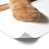 オレンジ色の猫が倒れる ポスター (角)