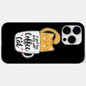 オレンジ色の猫が可愛い猫好きのためのコーヒーマグ Case-Mate iPhoneケース (裏面 (横))