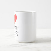 オレンジ色の猫が好き コーヒーマグカップ (中央)