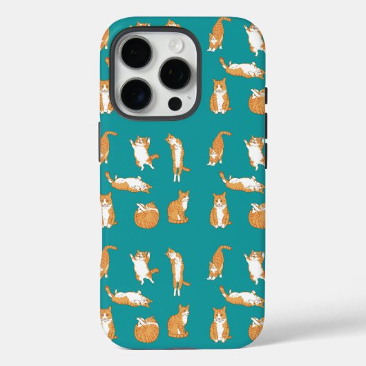 オレンジ色の猫が面白い Case-Mate iPhoneケース (裏面)