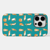 オレンジ色の猫が面白い Case-Mate iPhoneケース (裏面 (横))