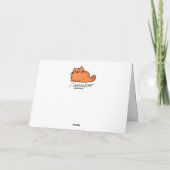オレンジ色の猫のママ お誕生日おめでとう カード (裏面)