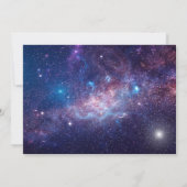 オレンジ色の猫の宇宙パーティー招待状 招待状 (裏面)