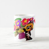 オレンジ色の猫の快気祝い コーヒーマグカップ (中央)
