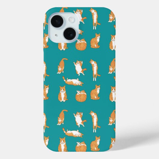 オレンジ色の猫は面白い Case-Mate iPhoneケース (裏面)