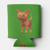 オレンジ色の猫 缶クーラー (裏面)