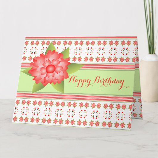 オレンジ色の珊瑚花 カード (正面)