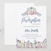 オレンジ色の男の子のベビーシャワー招待状 招待状 (正面/裏面)