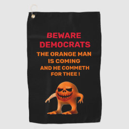 オレンジ色の男 ゴルフタオル