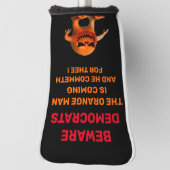 オレンジ色の男 ゴルフヘッドカバー (回転90)