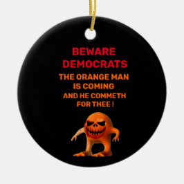 オレンジ色の男 セラミックオーナメント