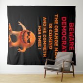 オレンジ色の男 タペストリー (インサイチュ(横))