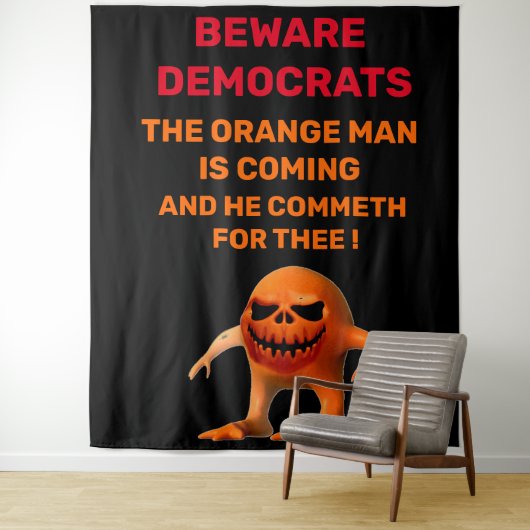 オレンジ色の男 タペストリー (インサイチュ)