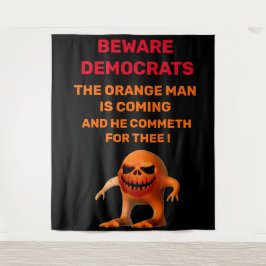 オレンジ色の男 タペストリー