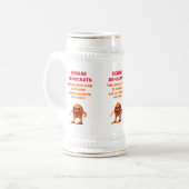 オレンジ色の男 ビールジョッキ (正面左)