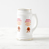 オレンジ色の男 ビールジョッキ (正面右)