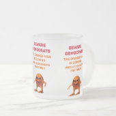 オレンジ色の男 フロストグラスマグカップ (正面右)