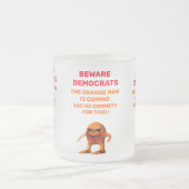 オレンジ色の男 フロストグラスマグカップ (中央)