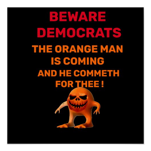 オレンジ色の男 ポスター (正面)