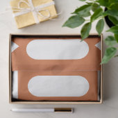 オレンジ色の白いジオメトモダンリ 薄葉紙 (ギフト)