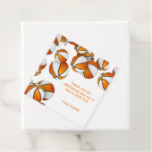 オレンジ色の白いバスケットボール女の子の誕生日感謝していあなた フェイバータグ (インサイチュ)