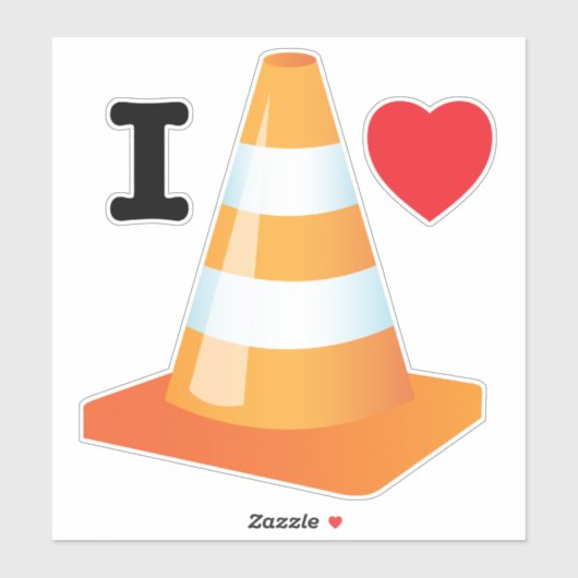 オレンジ色の白い建築の安全交通円錐 シール (シート)