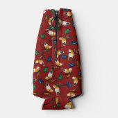 オレンジ色の白い蝶、エメラルド、赤のサファイア ボトルクーラー (裏面)