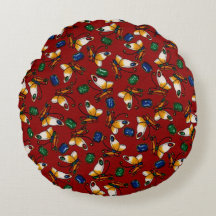 オレンジ色の白い蝶、エメラルド、赤のサファイア