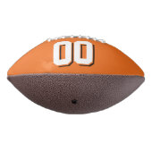 オレンジ色の白と黒のカスタムサッカー アメリカンフットボール (回転270)