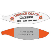 オレンジ色の白と黒のバスケットボールコーチのギフト バスケットボール (パネル)