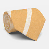 オレンジ色の白ストライプ色 ネクタイ (ロール)