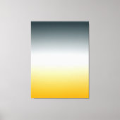 オレンジ色の白ブルーグリーンオリジナルグラデーションキャンバスL キャンバスプリント (正面)