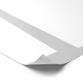 オレンジ色の目をした有名な黒猫 ポスター (角)