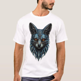 オレンジ色の目クール、毛皮：目まいがするキツネ。 Tシャツ