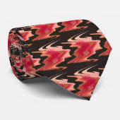 オレンジ色の着生抽象芸術タイ ネクタイ (ロール)